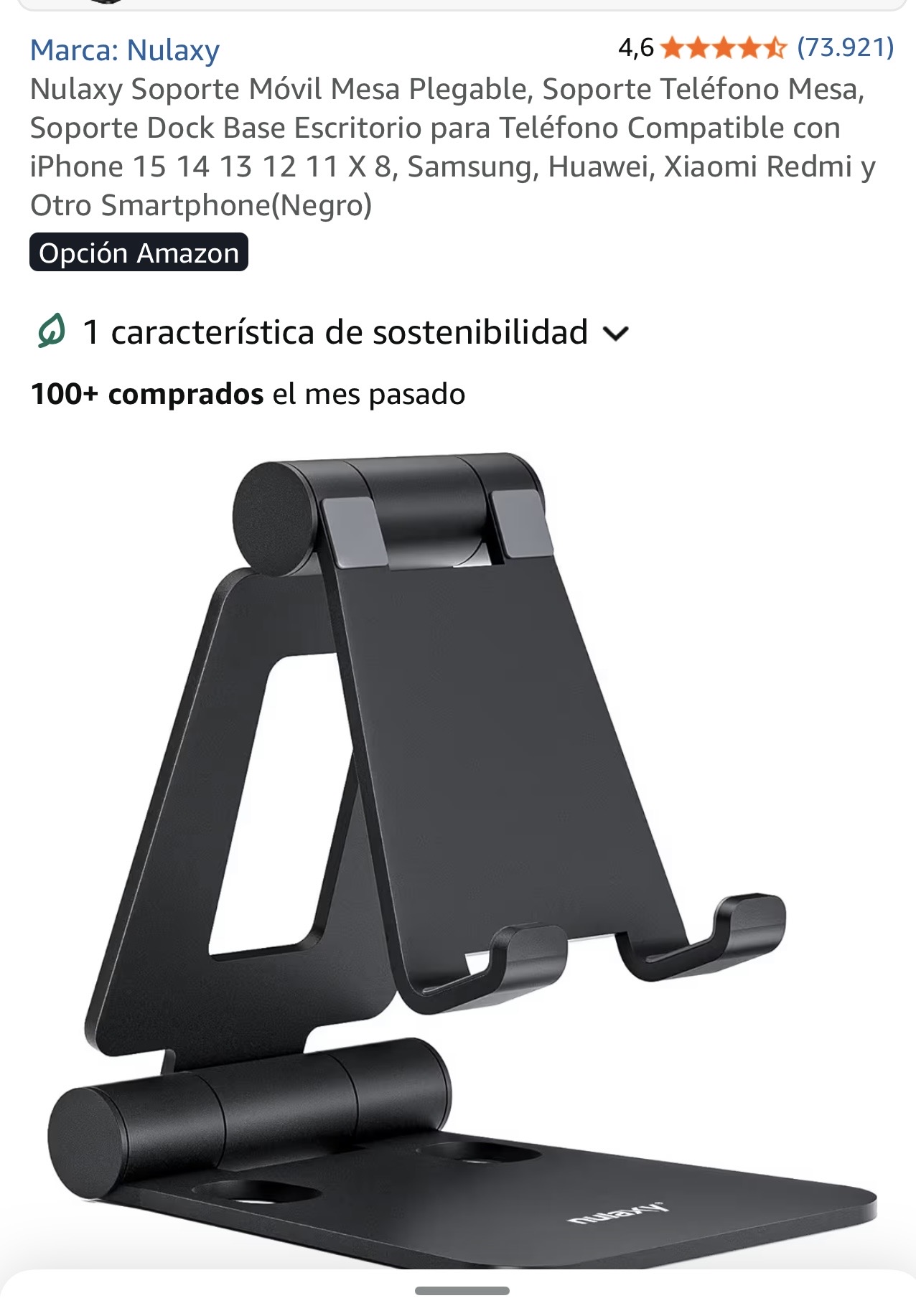 Nulaxy Soporte Móvil Mesa Plegable