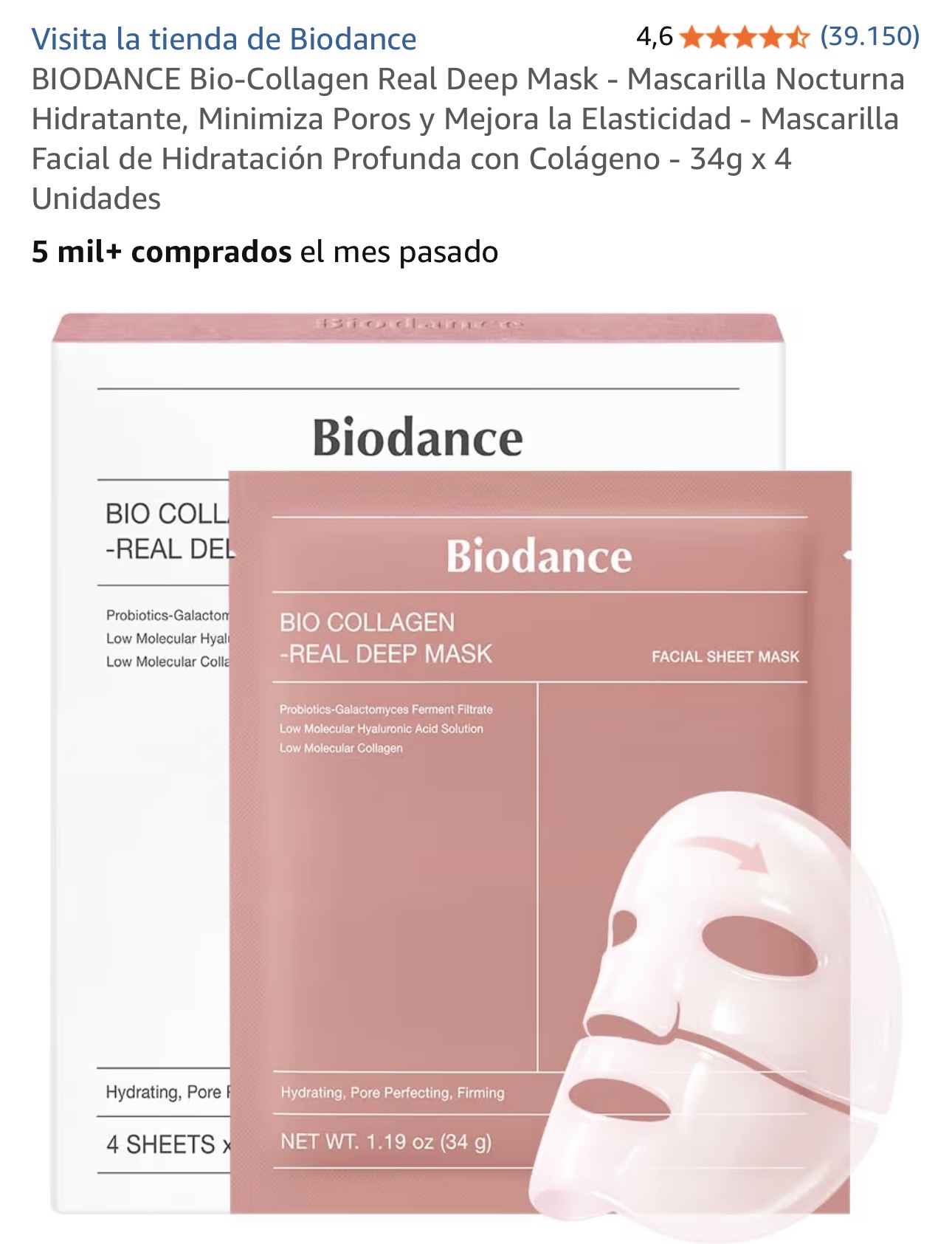 BIODANCE Bio-Collagen Real Deep Mask