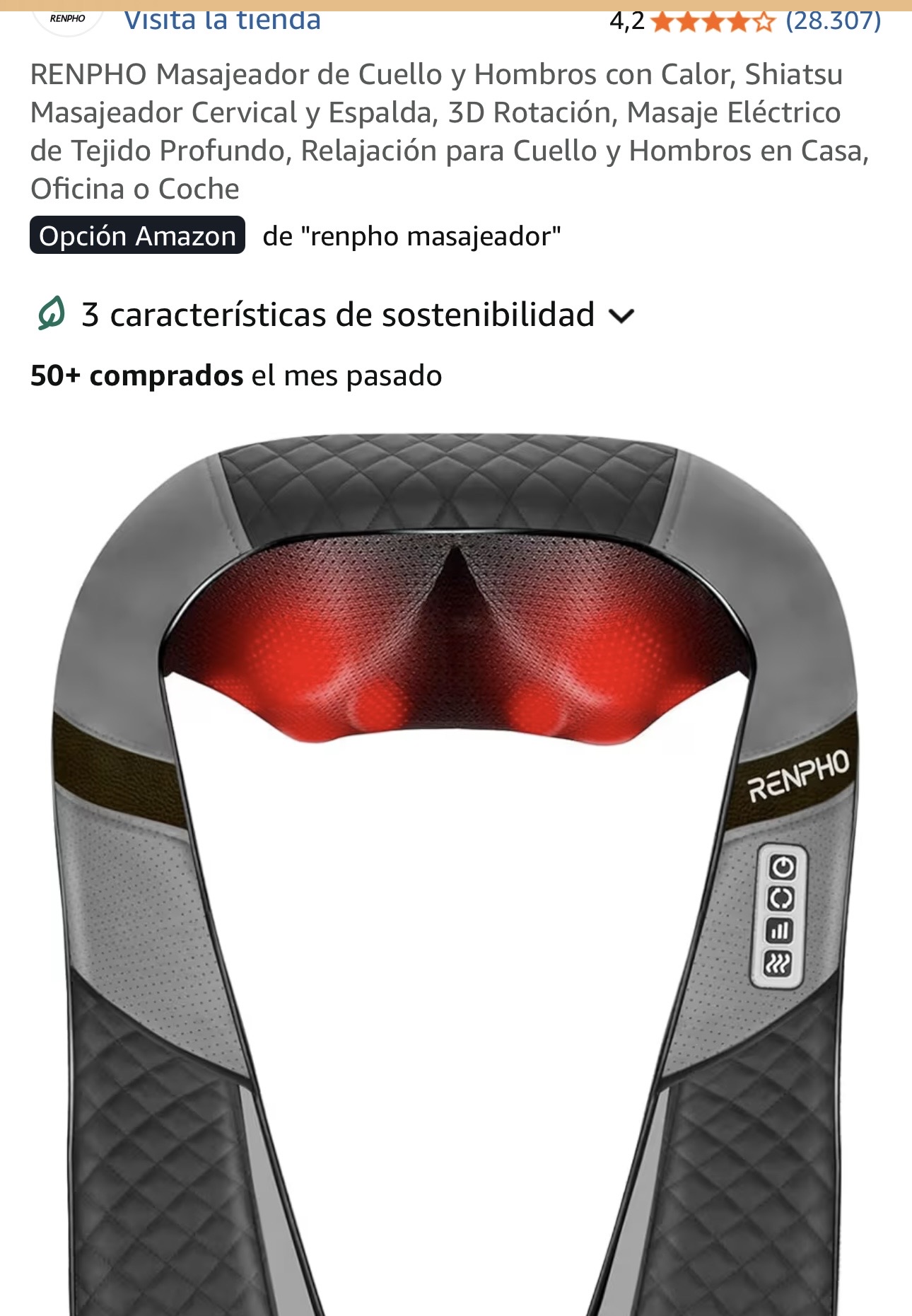 RENPHO Masajeador Cuello y Hombros